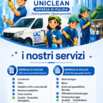 Un manifesto per un’impresa di pulizie a Bolzano.